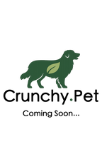 Crunchy.Pet Company Logo and "Coming Soon" Text