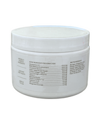 White container with nutritional information on a white background
